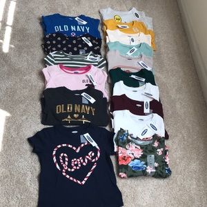 NWT large 4T girls’ shirts bundle